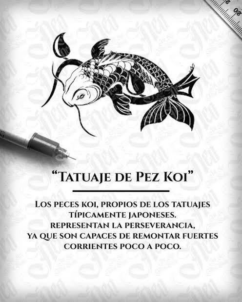 Significado de Tatuaje pez koi
